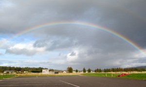 Site of Battle of Culloden (1646) led by Bonnie Prince Charlie. The Scots were defeated.<br />Also, one of the most beautiful rainbows I have ever seen - delightfully bright and both ends visible!