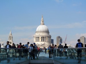 St.Paul's Cathedral from the South Bank of the Millennium Bridge